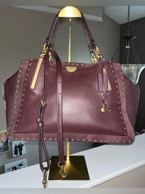 Coach Dreamer 36 with rivets in Oxblood